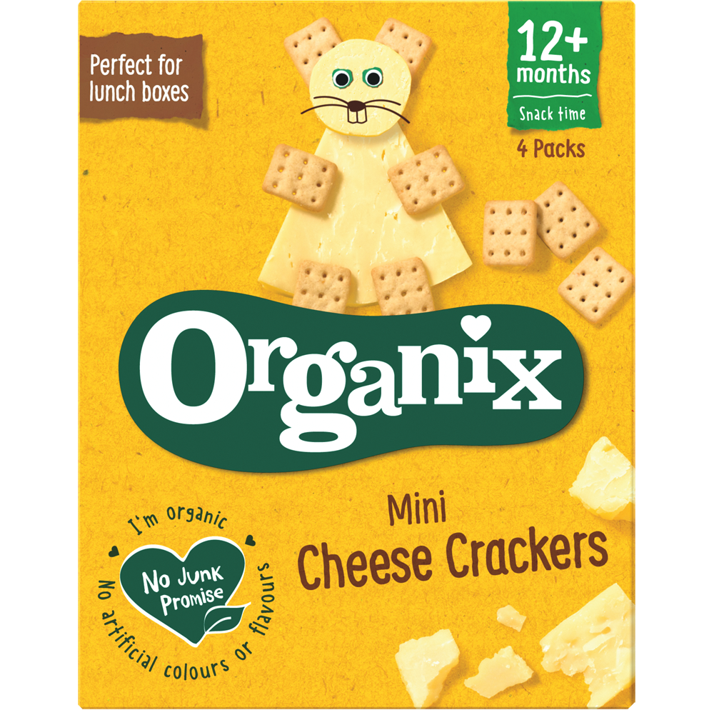 Organix - Mini Cheese Crackers (4x20g)