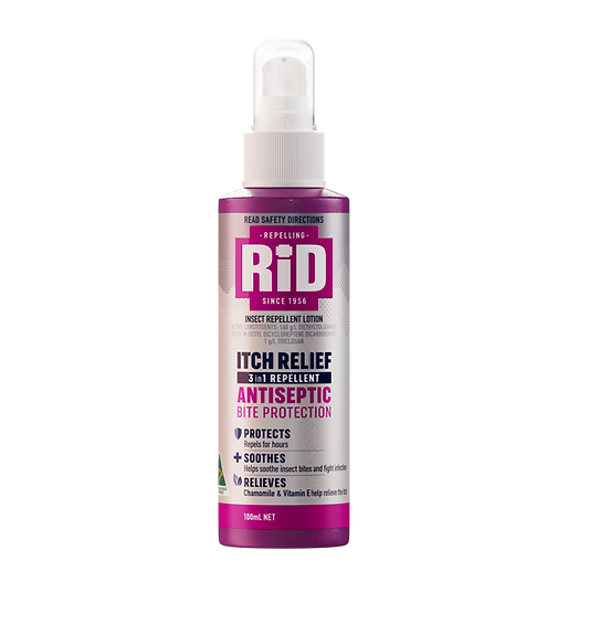 Rid - Itch Relief 3 in 1 Repellent 6 Hours 100ml