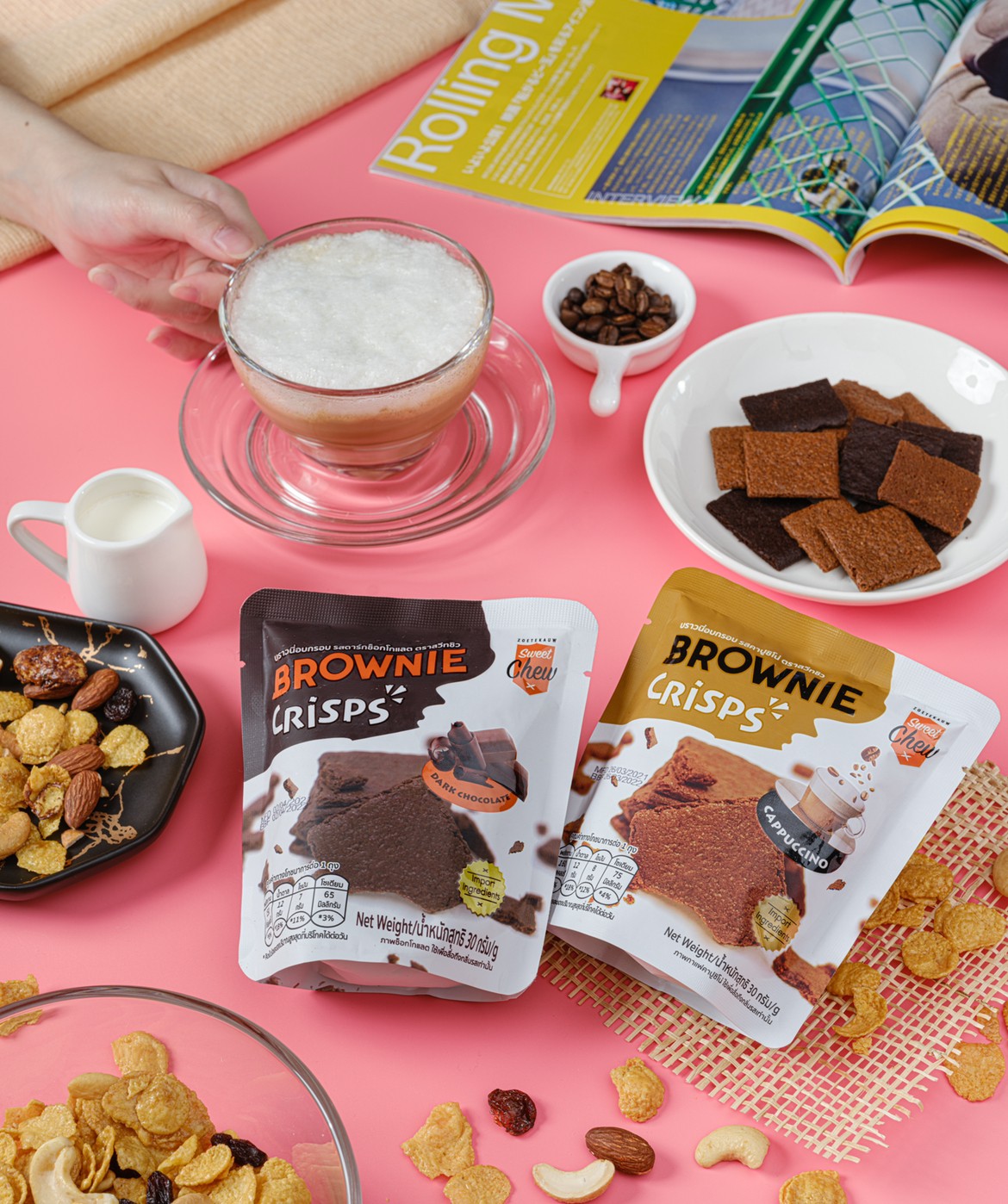 Sweet Chew - Sweet Chew Cappuccino Crisp 30g (Coffee Flavor)