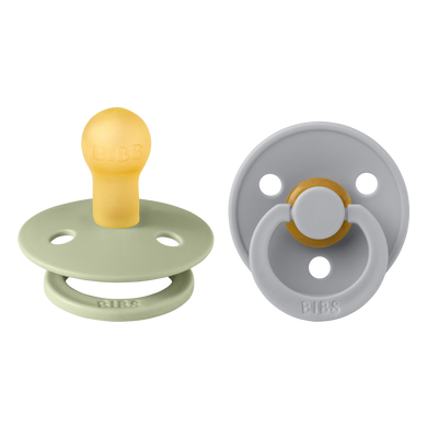 Bibs - COLOUR Pacifier Sage/Cloud 2pk LATEX