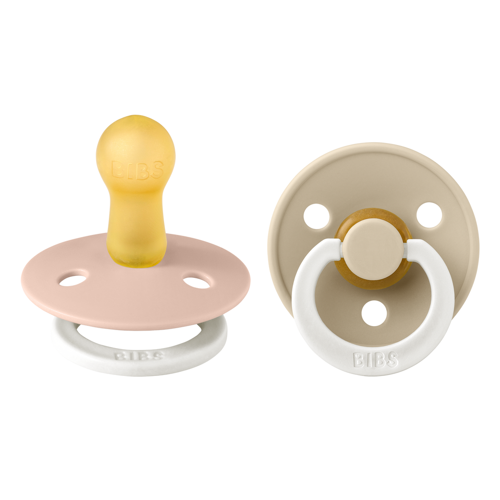 Bibs - COLOUR Pacifier Blush Night/Vanilla (Glow in the dark) 2pk LATEX