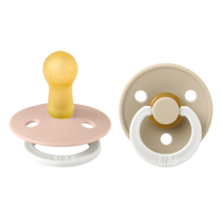 Bibs - COLOUR Pacifier Blush Night/Vanilla (Glow in the dark) 2pk LATEX