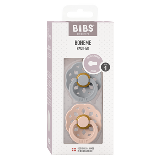 Bibs - BOHEME Pacifier Cloud/Blush 2pk LATEX