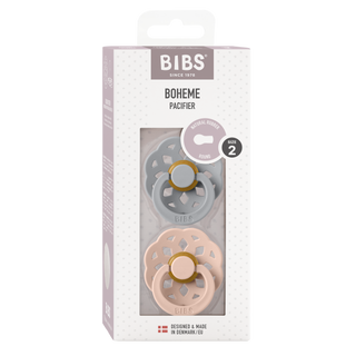 Bibs - BOHEME Pacifier Cloud/Blush 2pk LATEX