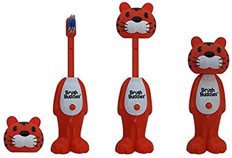 Brush Buddies Poppin' Toothy Toby (Tiger) Toothbrush Health & Hygiene Brush Buddies