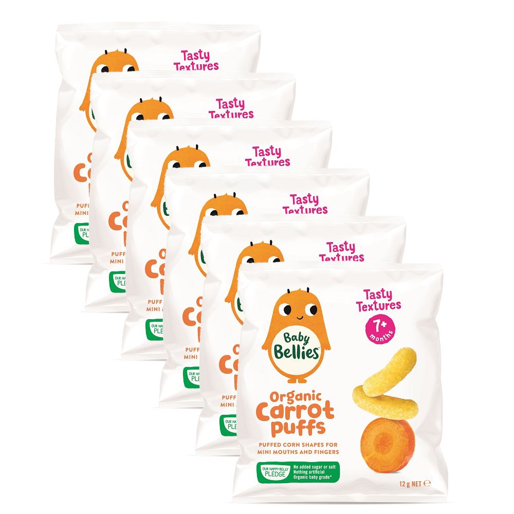 Little Bellies Baby Puffs Carrot Mealtime Little Bellies 6 Pieces