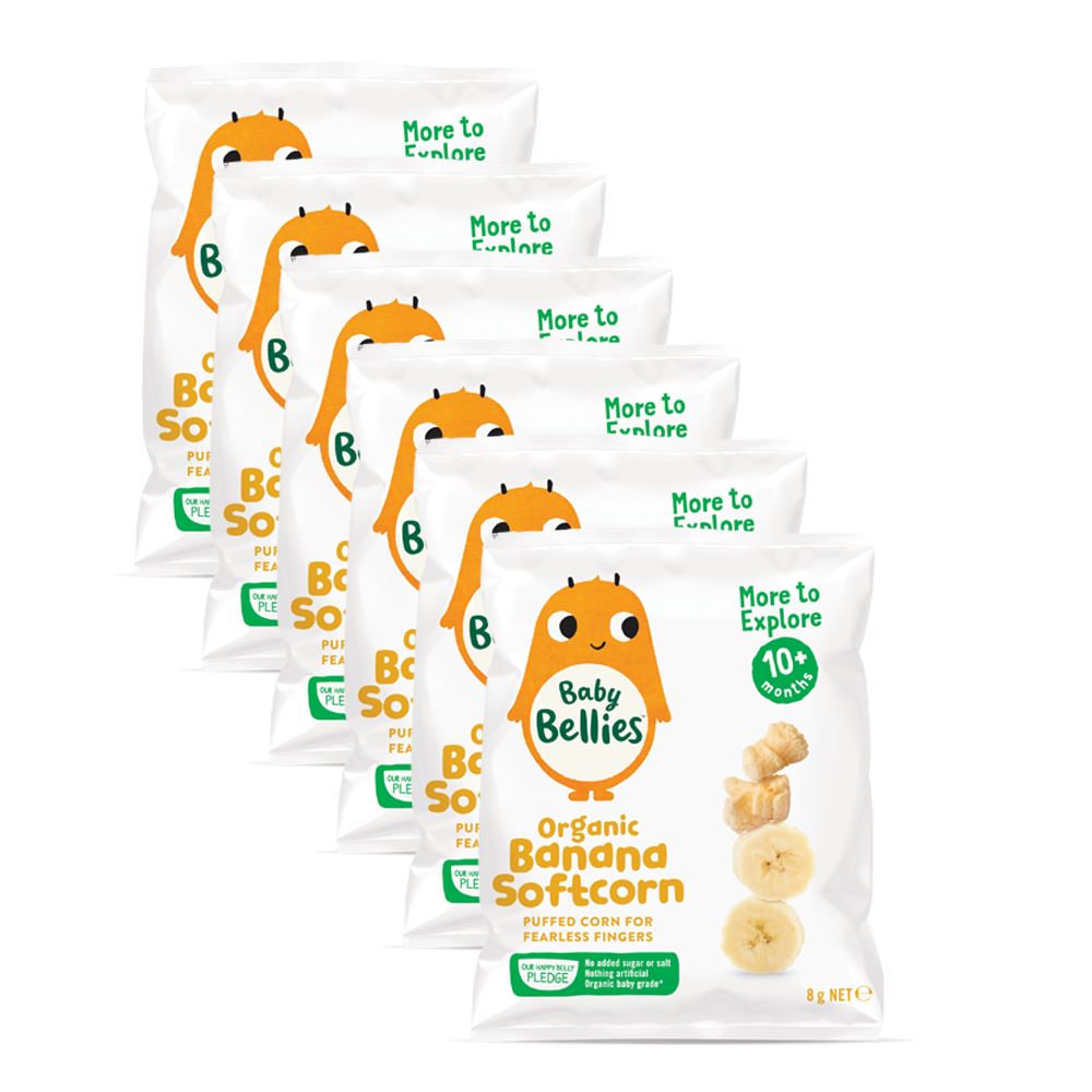 Little Bellies Soft Corn Banana Mealtime Little Bellies 6 Pieces