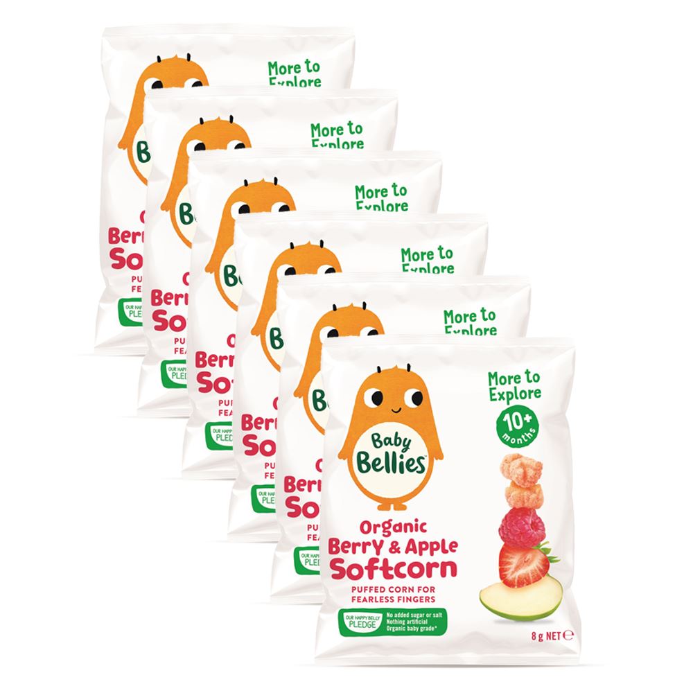 Little Bellies Soft Corn Berry & Apple Mealtime Little Bellies 6 Pieces