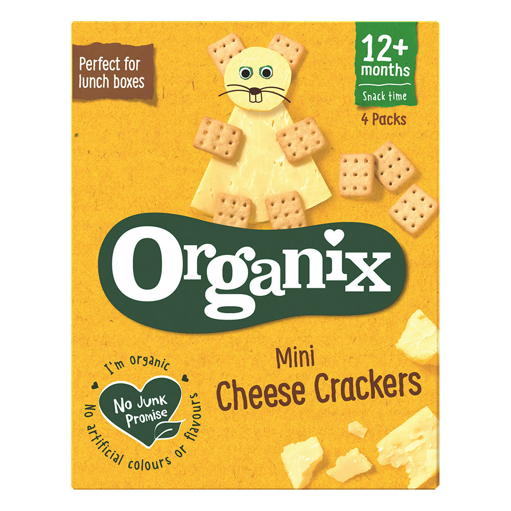 Organix - Mini Cheese Crackers (4x20g) Mealtime Organix