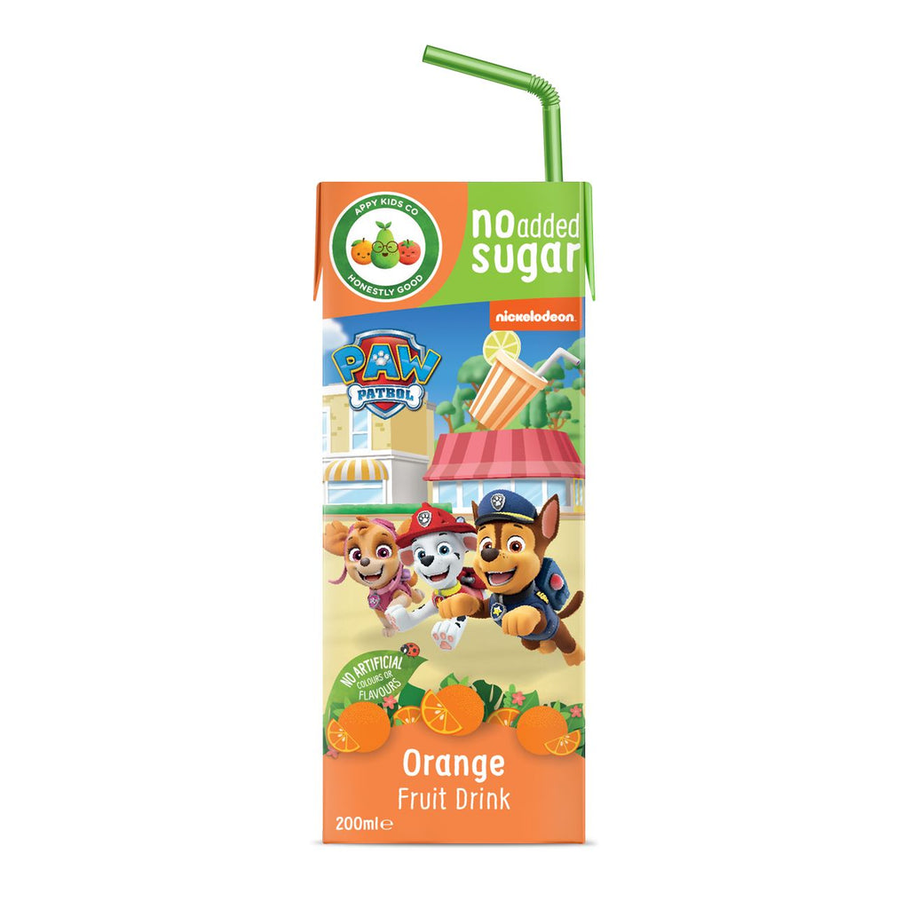 Paw Patrol Orange Fruit Drink (3x200ml) Mealtime Paw Patrol
