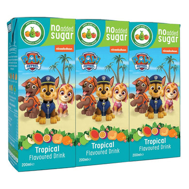 Paw Patrol TropiFruit Drink (3x200ml) Mealtime Paw Patrol