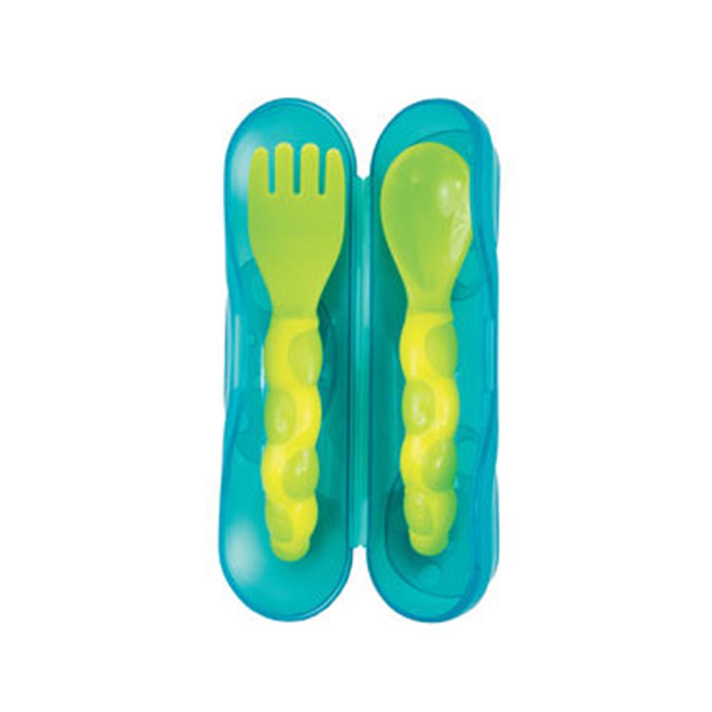 Sassy On-the-Go Fork & Spoon Mealtime Sassy