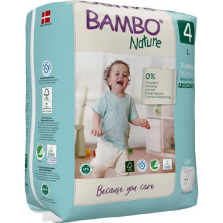 Bambo Nature Rash Free Eco Training Pants Size-4 (L) 20pcs 7-14KG