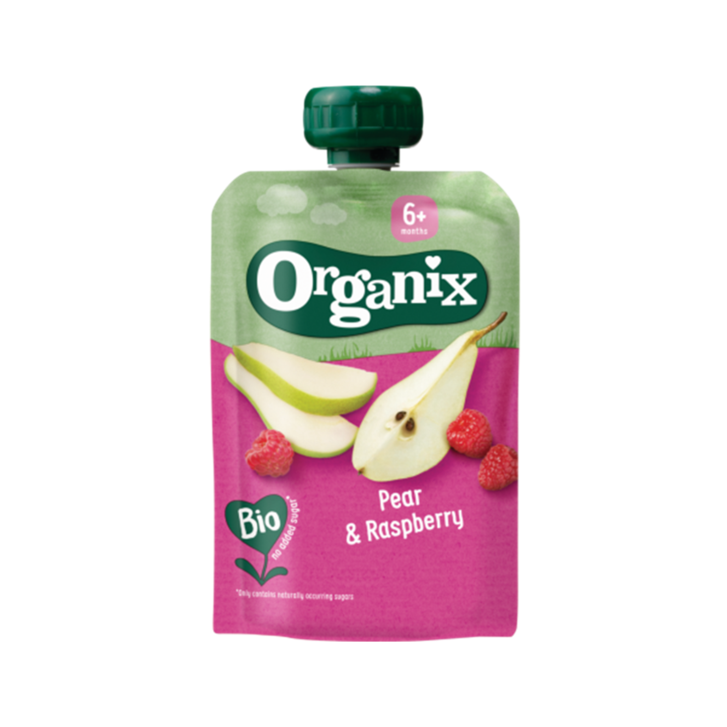 Organix - Pear and Raspberry Puree 6m+ | 100g