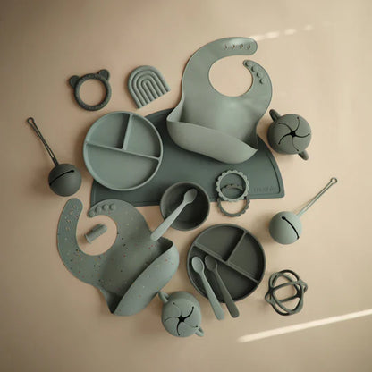 Mushie - Silicone Suction Bowl (Cambridge Blue)