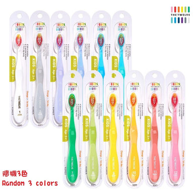 TWELVE - Kids Toothbrush PASTEL 36+M Random 3 colors