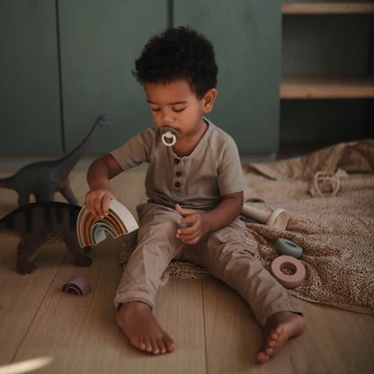 Mushie - Rainbow Stacker Toy (Soi)