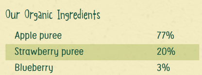 Organix - Apple, Strawberry &amp; Blueberry 6m+ | 100g