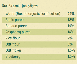 Organix - Oatmeal, Apple, Banana, Raspberry & Blueberry 12m+ | 100g