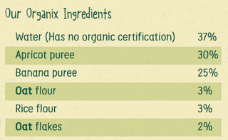 Organix - Oatmeal, Apricot & Banana 12m+ | 100g