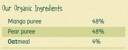 Organix - Mango, Pear &amp; Granola 6m+ | 100g