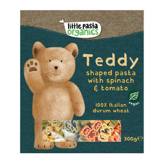 Little Pasta Organics Teddy Bear Pasta  (Spinach & Tomato) 300g