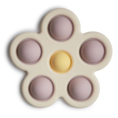 Mushie - Flower Press Toy (Soft Lilac/Daffodil/Ivory)