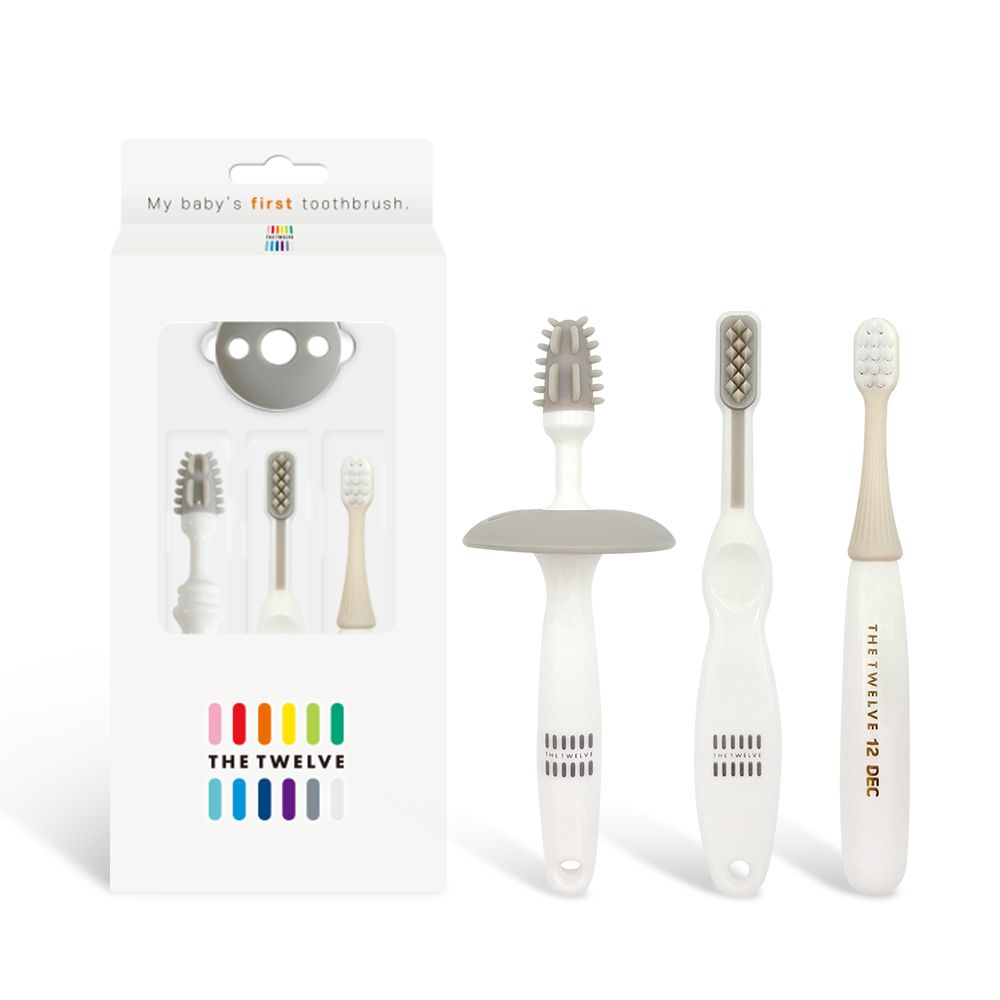 TWELVE - Baby Toothbrush Set 3pk 6-12 months