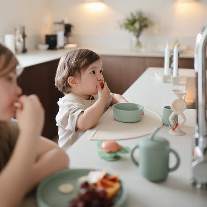 Mushie - Silicone Suction Bowl (Cambridge Blue)