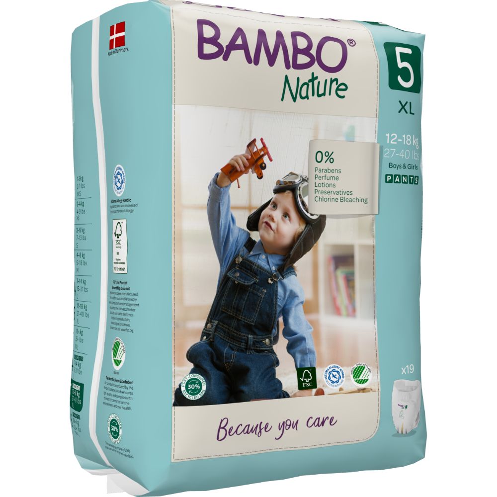 Bambo Nature Training Pants Size-5 (XL) 19pc