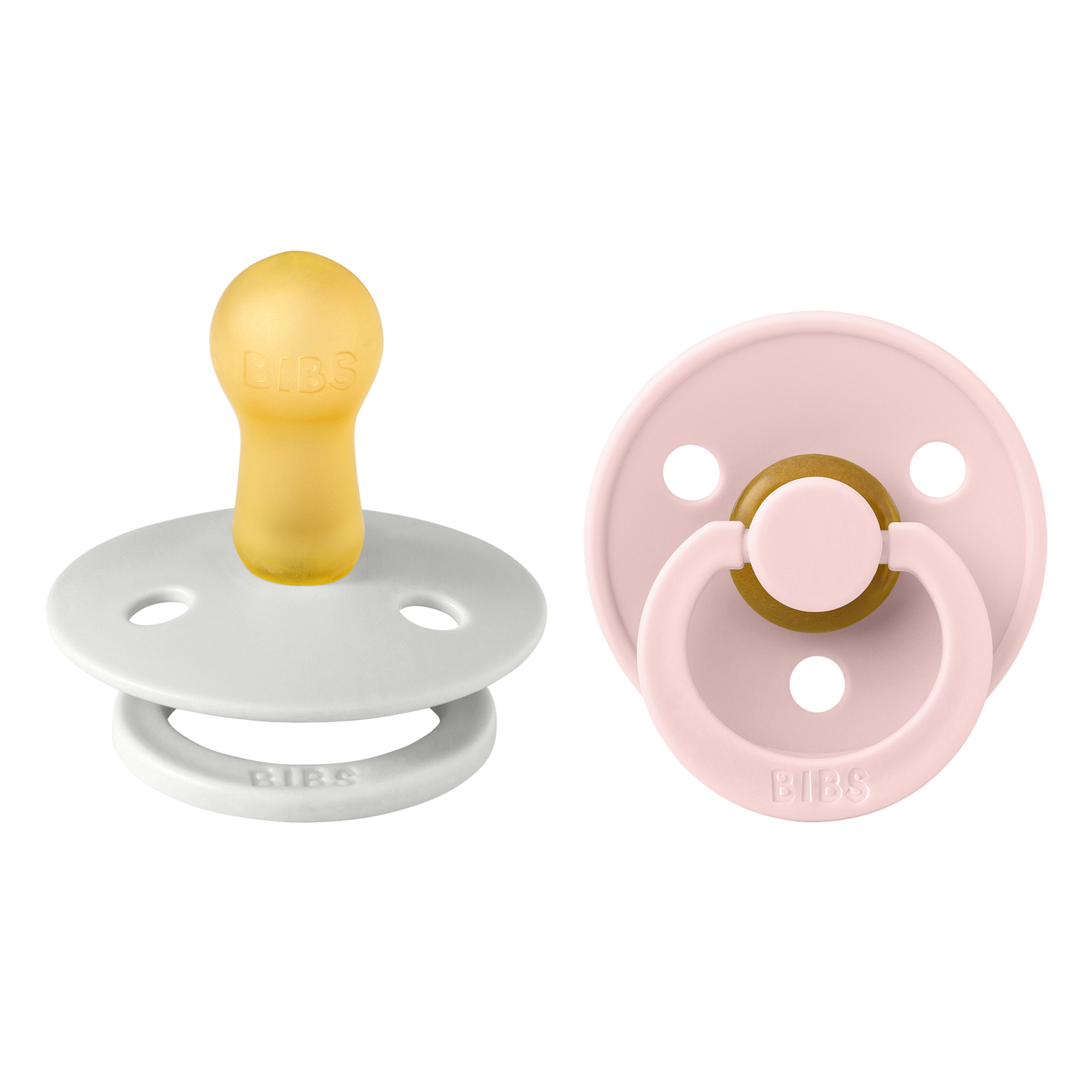 Bibs - COLOUR Pacifier Haze/Blossom 2pk LATEX