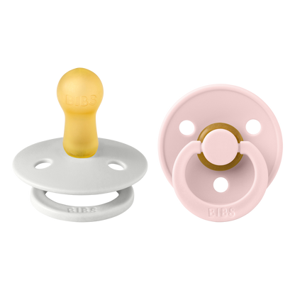 Bibs - COLOUR Pacifier Haze/Blossom 2pk LATEX