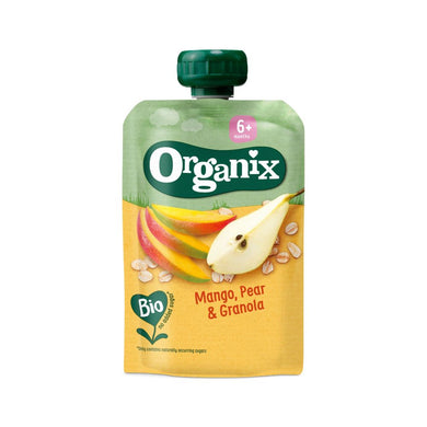 Organix - Mango, pear & granola puree 6m+ 100g Best Before: 29 Oct 2023