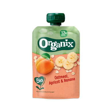 Organix - Oatmeal, apricot & banana puree 12m+ 100g Best Before: 11 Mar 2024