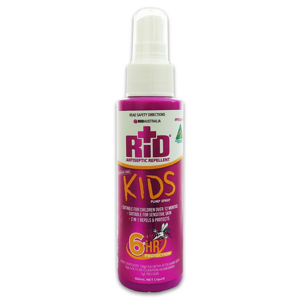 Rid - Kids Alcohol Free Repellent Spray 6 hours 100ml โ Woolies Ltd