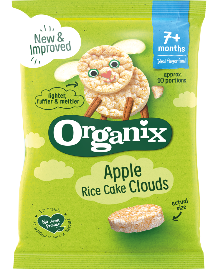Organix - Apple Rice Cake Clouds 蘋果米餅