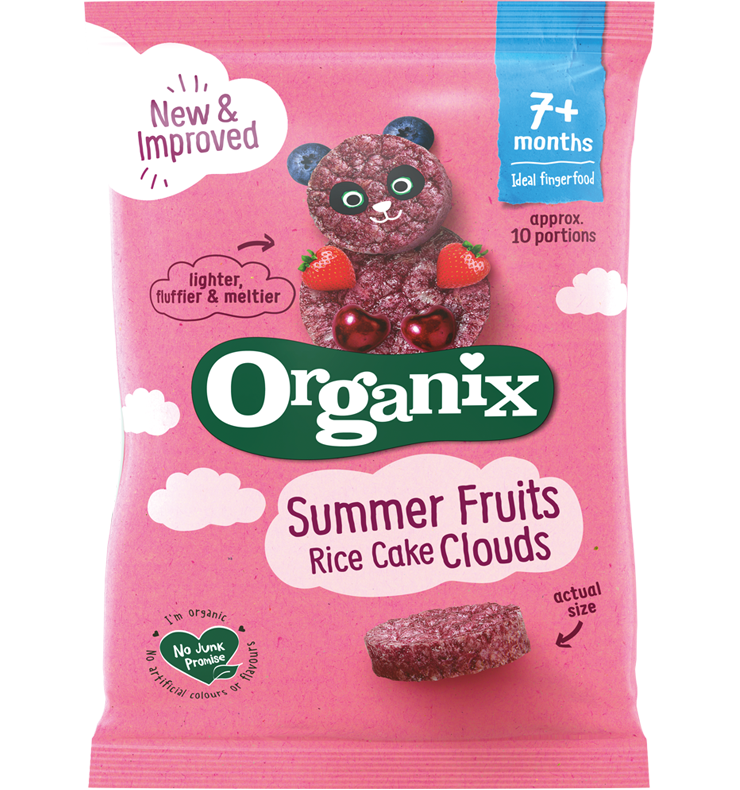 Organix - Summer Fruits Rice Cake Clouds 夏日雜莓米餅