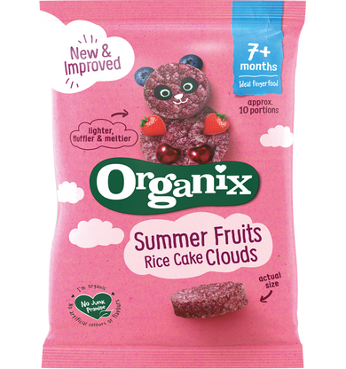 Organix - Summer Fruits Rice Cake Clouds 夏日雜莓米餅