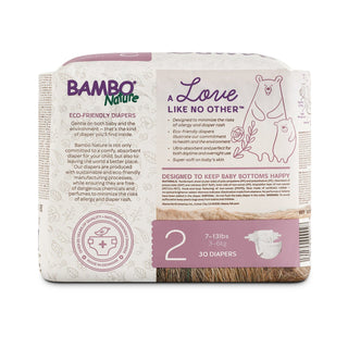 Bambo Nature Rash Free ECO Diapers / 無敏環保紙尿片 Size-2 (XS) 30pc Changing Bambo Nature 
