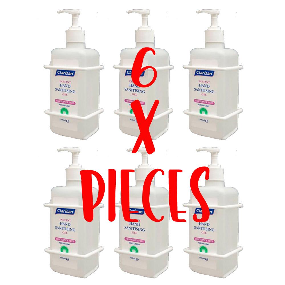 Clarisan 500ml Hand Sanitiser Gel Square Bottle (ONE CARTON) Health & Hygiene Clarisan 