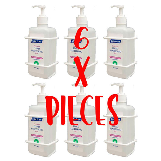 Clarisan 500ml Hand Sanitiser Gel Square Bottle (ONE CARTON) Health & Hygiene Clarisan 
