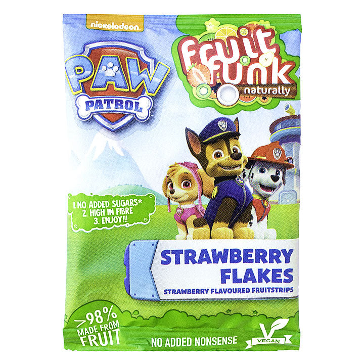 Fruit Funk - Paw Patrol Happy Bag Strawberry Flakes 16g Mealtime Fruit Funk 