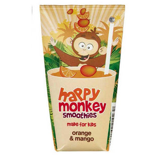 Happy Monkey Smoothies Orange & Mango Mealtime Happy Monkey 