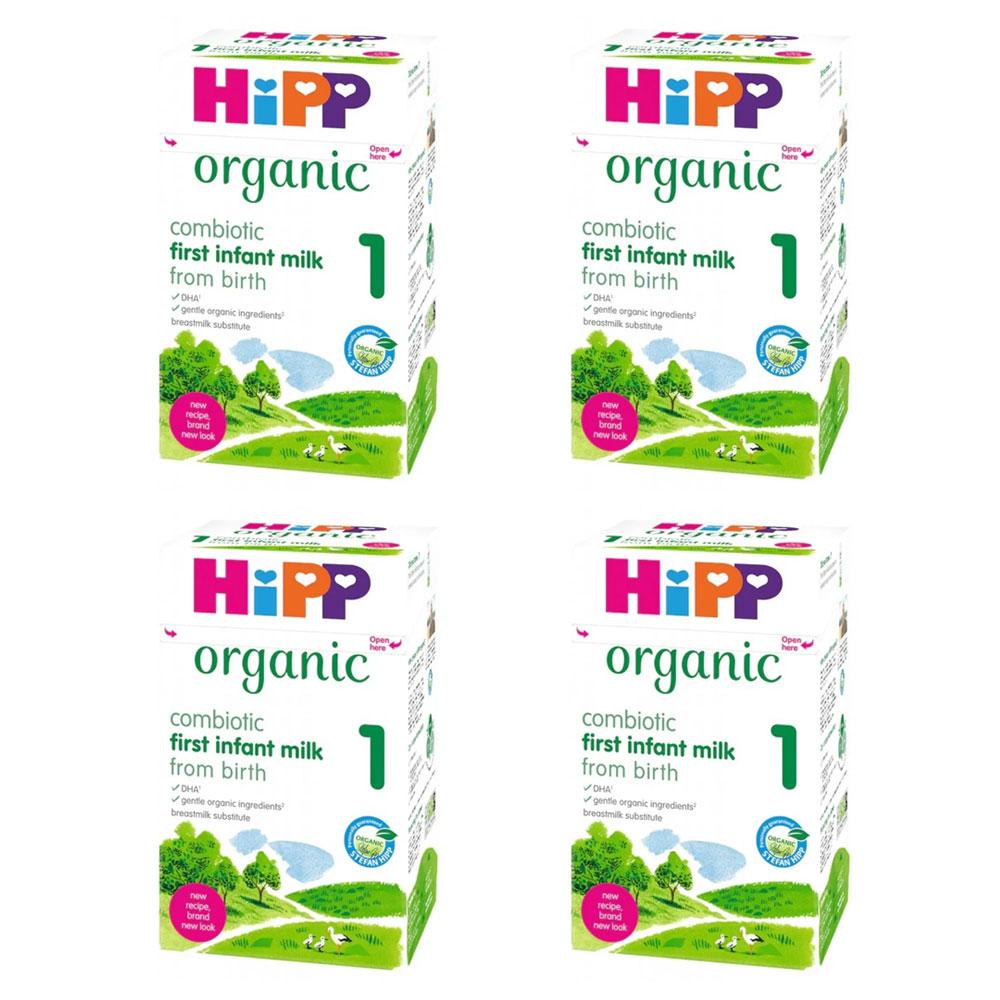HiPP (UK) Organic Combiotic First Infant Milk Stage 1 (0-6 months) 800g (4 Boxes) Mealtime HiPP 