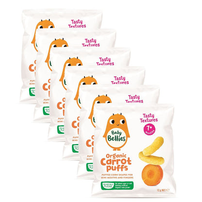 Little Bellies Baby Puffs Carrot Mealtime Little Bellies 6 Pieces 