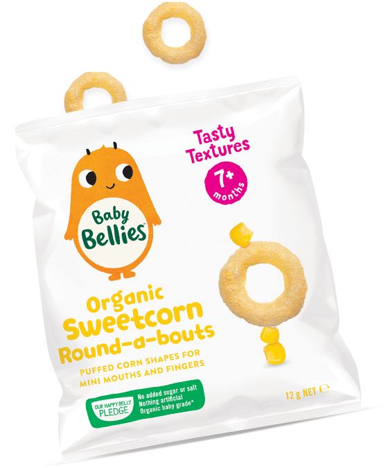 Little Bellies Round-a-bouts Sweetcorn Mealtime Little Bellies 1 Piece 