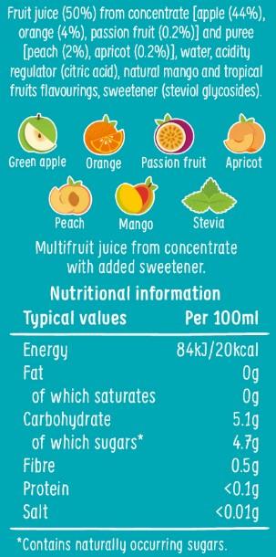 Paw Patrol TropiFruit Drink (3x200ml) Mealtime Paw Patrol 