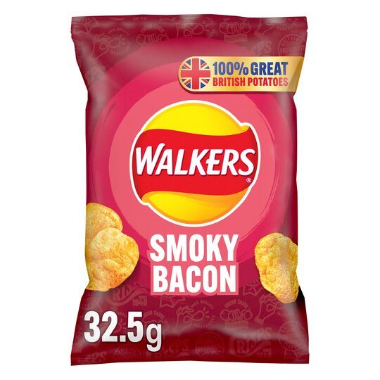 WALKERS CRISPS SMOKEY BACON 32G Woolies Ltd 